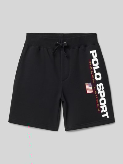 Polo Sport Regular Fit Sweatshorts mit Label Print Black 1