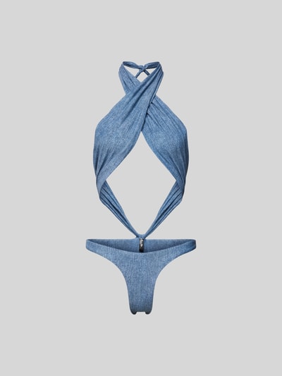 ROTATE Bikini mit Neckholder Blau 1