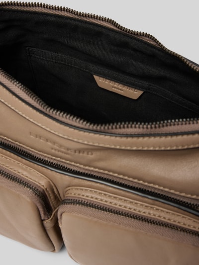 LIEBESKIND BERLIN Handtasche aus Leder mit Logo-Detail Modell 'Maia' Taupe 5