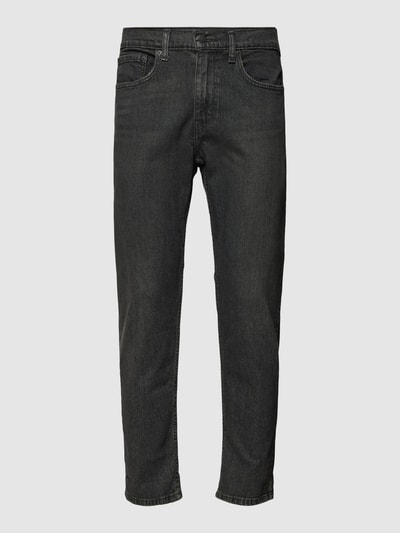 Levi's® Regular Fit Jeans im Used-Look Modell '502 TAPER HIBALL' Anthrazit 2