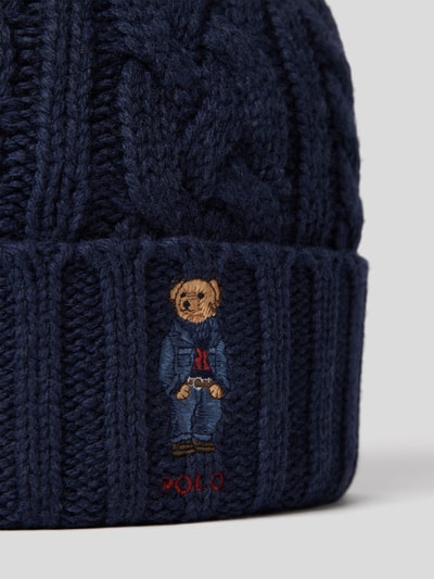 Polo Ralph Lauren Czapka z wyhaftowanym logo Granatowy 2