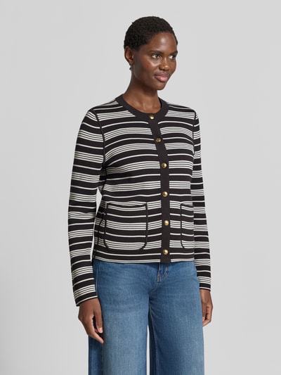 Tommy Hilfiger Regular Fit Strickjacke aus Baumwoll-Mix Black 6
