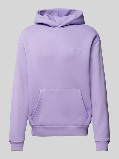 REVIEW Hoodie met labelapplicatie  Lila - 2