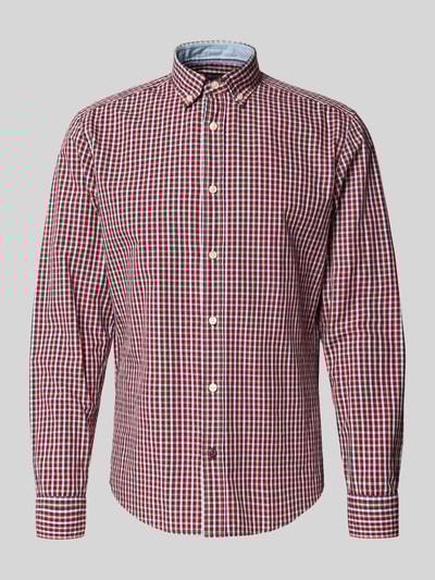 OLYMP Level Five Regular fit vrijetijdsoverhemd met button-downkraag Rood - 2