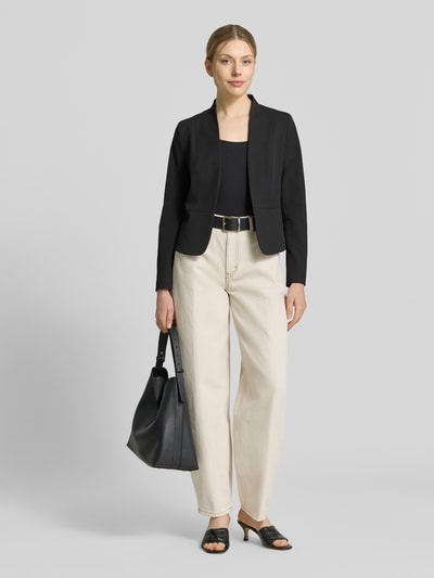Christian Berg Woman Selection Żakiet o kroju slim fit z zapięciem na haftkę Czarny 1
