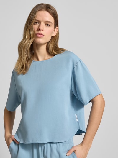 Marc O'Polo DENIM Relaxed fit blouse shirt van lyocell Rookblauw - 3