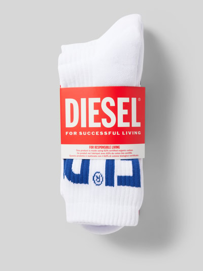 Diesel Socken mit Label-Print im 3er-Pack Weiss 3