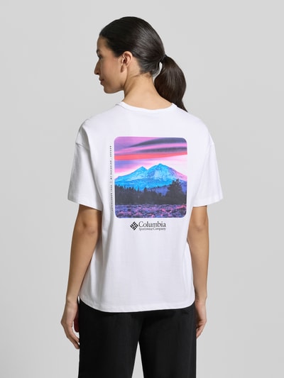Columbia T-shirt z czystej bawełny z modelem 'CSC™' Biały 5