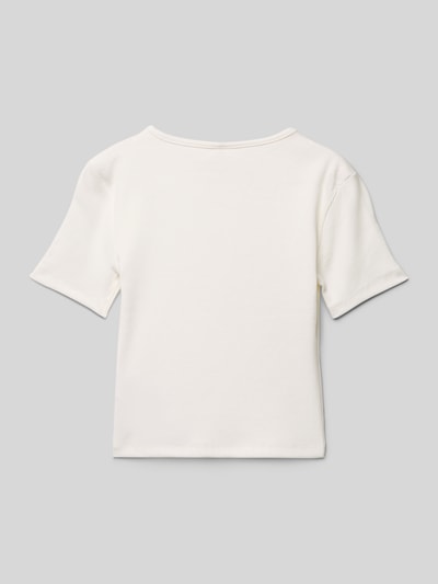 Only Slim Fit T-Shirt aus Baumwoll-Mix Modell 'NESSA LIFE' Weiss 3