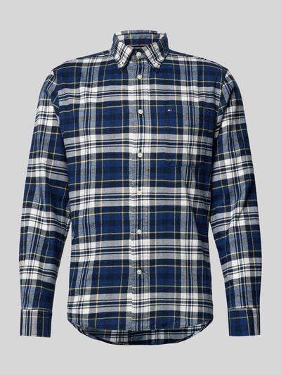 Tommy Hilfiger Regular fit flanellen overhemd van puur katoen Marineblauw - 2