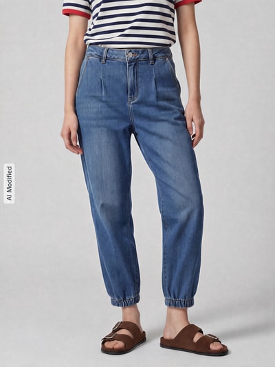 Buena Vista Barrel Jeans aus Baumwoll-Mix  Hellblau 4