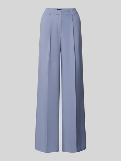 Produktfoto, Wide Leg Bundfaltenhose mit Bügelfalten Modell 'C_TIWI2' von BOSS Orange, Optik: unifarben, seitliche Eingrifftaschen, hellblau
