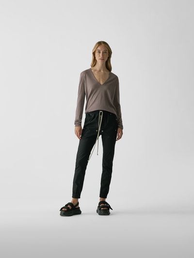 Rick Owens Pullover mit V-Ausschnitt Mittelgrau 1