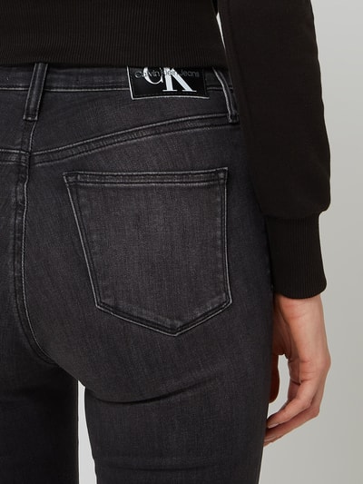 Calvin Klein Jeans Super skinny fit high rise jeans met stretch  Zwart - 3