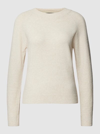 Vero Moda Strickpullover mit Rundhalsausschnitt Modell 'DOFFY' Offwhite 2