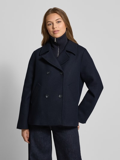 Cinque Kurtka o kroju regular fit z mieszanki wełny model ‘Cabina’ Granatowy 4