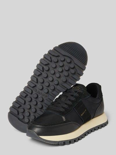 Gant Ledersneaker mit Label-Details Modell 'CAFFAY' Black 3