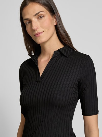 Lauren Ralph Lauren Slim fit poloshirt met 1/2-mouwen, model 'MAZIKEEN' Zwart - 3