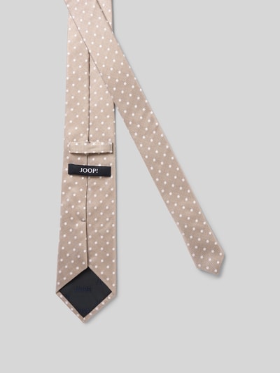 JOOP! Collection Zijden stropdas met structuurmotief Beige - 2