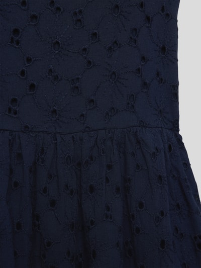 s.Oliver RED LABEL Kleid mit Lochstickerei Marineblau 2