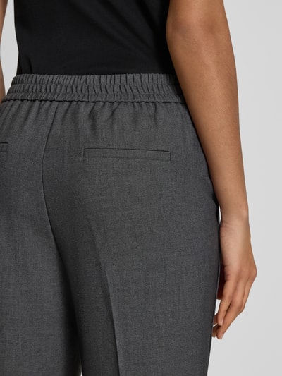 comma Straight Leg Anzughose mit Bügelfalten Anthrazit 3