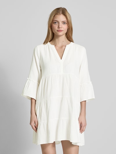 Only Figurumspielendes Kleid aus reine Baumwolle Modell THYRA' Offwhite 4