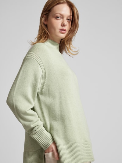 Someday Gebreide pullover met opstaande kraag, model 'Tahila' Mintgroen - 3