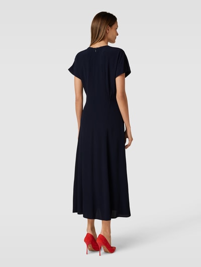 Tommy Hilfiger Maxi-jurk met ronde hals Donkerblauw - 5