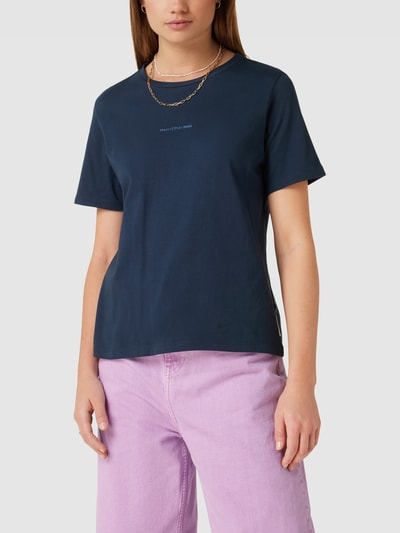 Marc O'Polo DENIM T-Shirt mit Logo-Print Marine 4