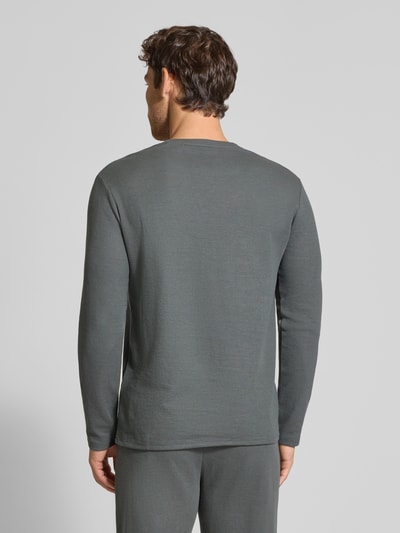 BOSS Regular fit shirt met lange mouwen van katoenmix Rietgroen - 5