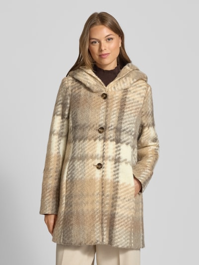 Amber & June Kurtka z kapturem Beżowy 4