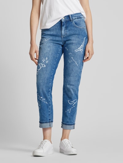 Angels Regular Fit Jeans mit verkürztem Schnitt Modell 'Darleen' Blau 4