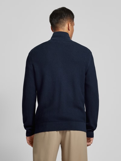 Gant Cardigan met structuurmotief Marineblauw - 5