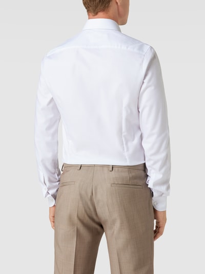 OLYMP Level Five Koszula biznesowa z fakturowanym wzorem model ‘New York’ Biały 5