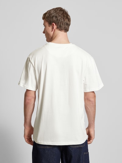 KARL KANI T-Shirt mit Label-Stitching Offwhite 5