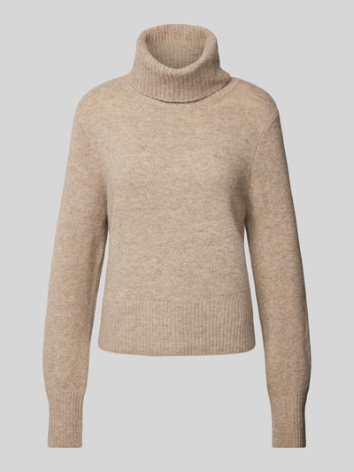 Noisy May Strickpullover mit Rollkragen Modell 'FRIVA' Sand Melange 2