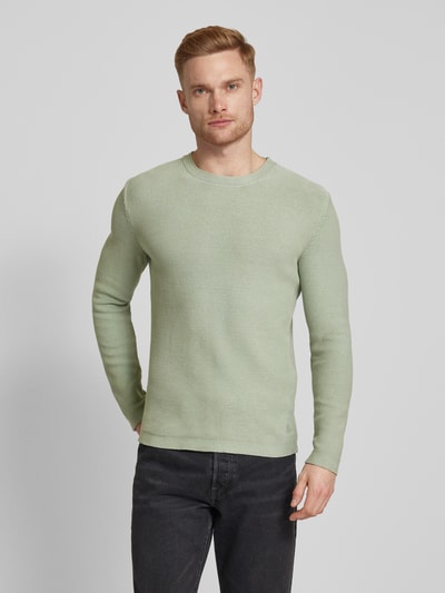 Marc O'Polo Regular Fit Strickpullover aus Bio-Baumwoll-Chenillegarn in glatter Querstrickstruktur Mint 4