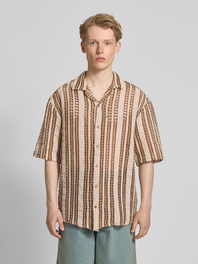 Only & Sons Regular Fit Freizeithemd mit Reverskragen Modell 'DANI' Hellbraun 4