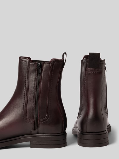 Marc O'Polo chelsea boots van echt leer model 'Paula' Donkerbruin - 2