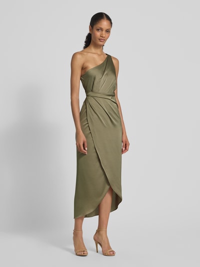 V by Vera Mont Cocktailjurk met one shoulder-band Lichtgroen - 1