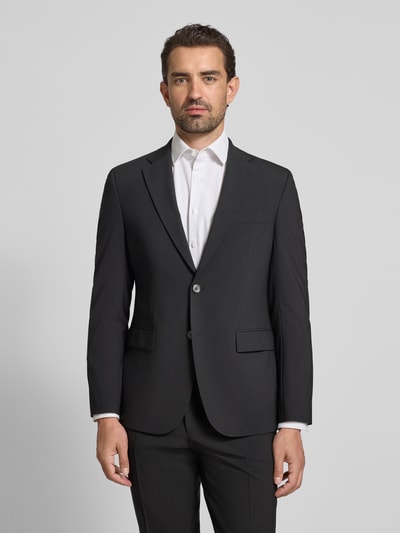 BOSS Slim Fit Anzugsakko aus Schwurwoll-Mix Modell 'H-HARVEY-MM-C-NF' Black 4