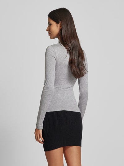 Guess Longsleeve mit Turtleneck Modell 'ANITA' Hellgrau Melange 5