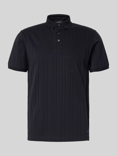 Emporio Armani Regular Fit Poloshirt mit Logo-Stitching Marine 2