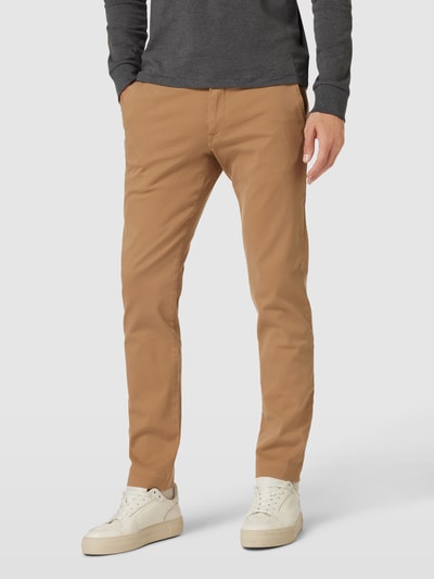 Polo Ralph Lauren Slim stretch fit broek met knoopsluiting, model 'BEDFORD' Kaki - 4