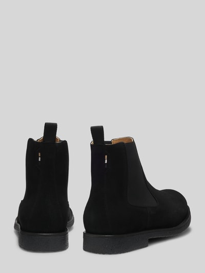 BOSS Chelsea Boots aus Rindsvelours mit Anziehschlaufe Black 3