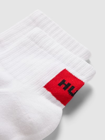 HUGO Socken mit Label-Print im 2er-Pack  Modell 'SH' Weiss 2