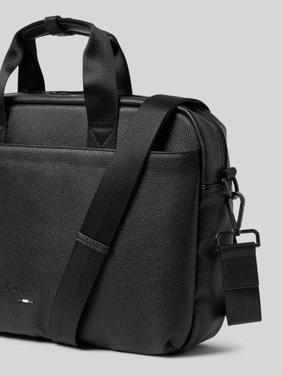 bugatti Laptoptasche mit Logo-Prägung Modell 'RICO' Black 3