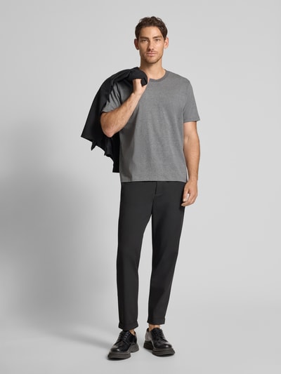 SELECTED HOMME T-shirt o kroju regular fit z mieszanki bawełny model ‘ASPEN’ Średnioszary 1