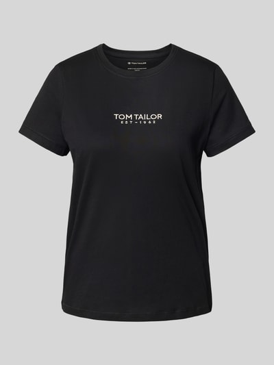 Tom Tailor Regular Fit T-Shirt aus reiner Baumwolle Black 2