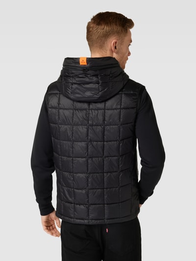 FIRE + ICE Bodywarmer met afneembare capuchon, model 'COLIM' Zwart - 5